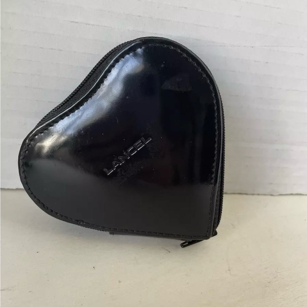 **Rare** Lancel Heart Coin Purse- Black